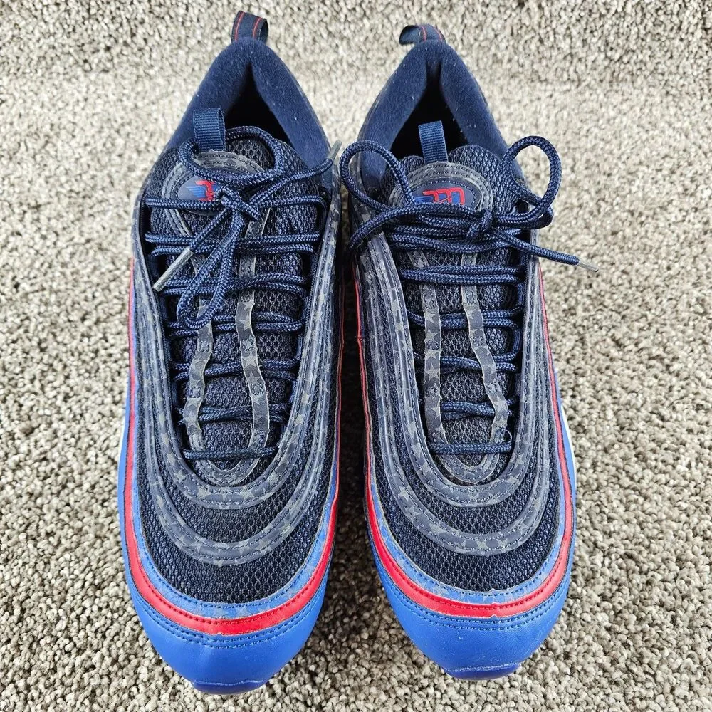 Mens 11.5 Nike Air Max 97 City Pride Dallas Away Running Basketball Sneaker